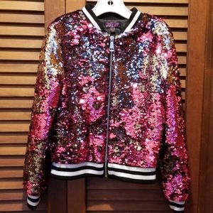 Girl's JoJo's closet sequin jacket